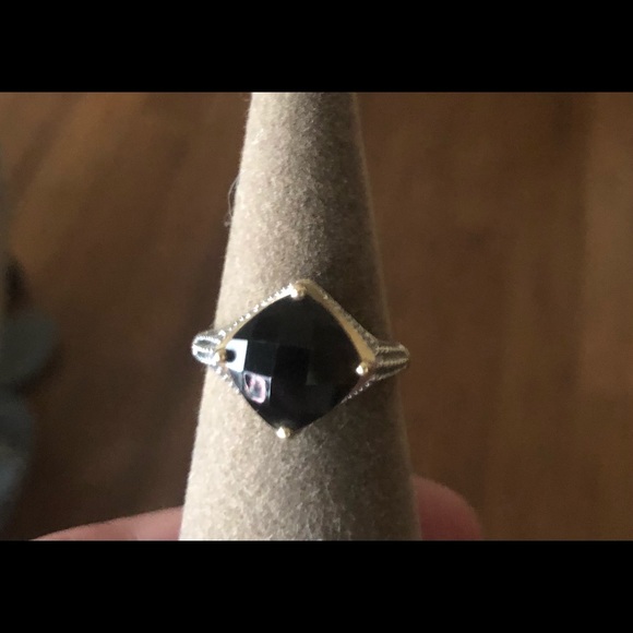 14k Gold Ring with Smokey Quartz Gemstone - Picture 1 of 5